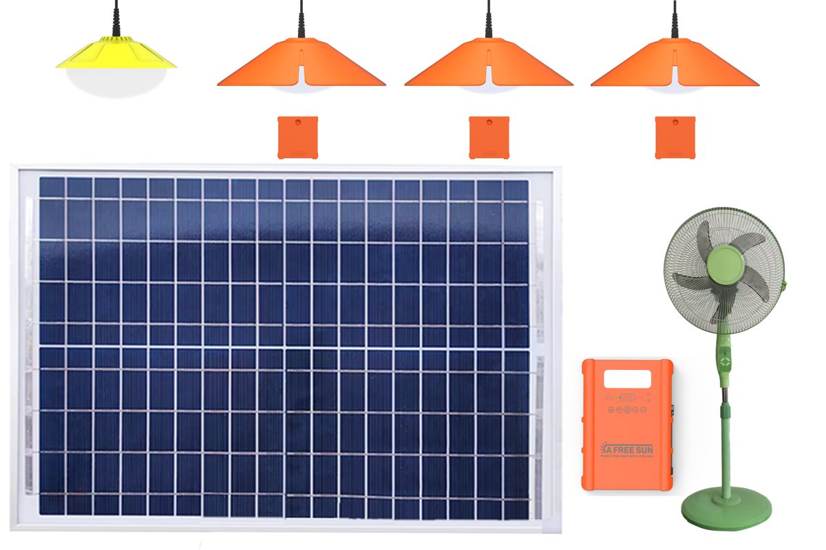 BAR-3 solar home system powering appliances